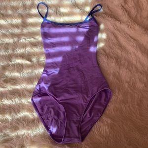 Purple Mariia Open Back Leotard
